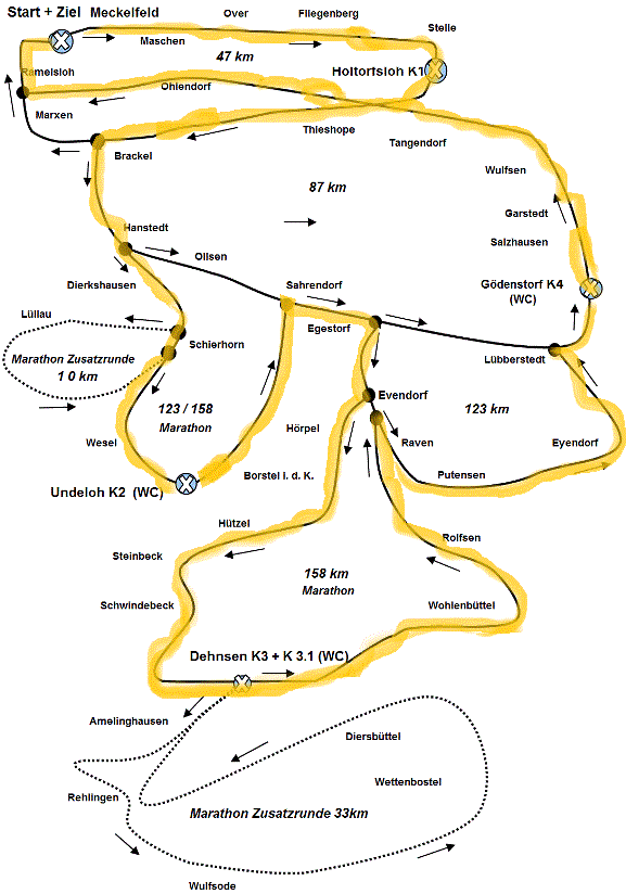 Alp de Seevetal Strecken
