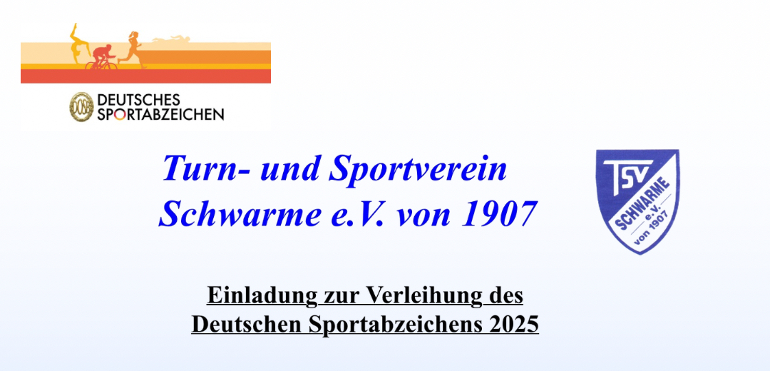 Einladung Sportabzeichen Vergabe